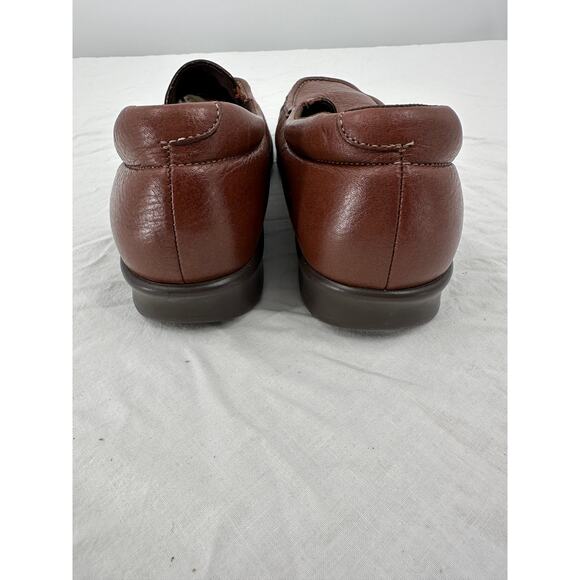 SAS Womens Comfort Shoes Size 8 Twin Slip On Loafers Brown Casual Classic - Picture 7 of 11
